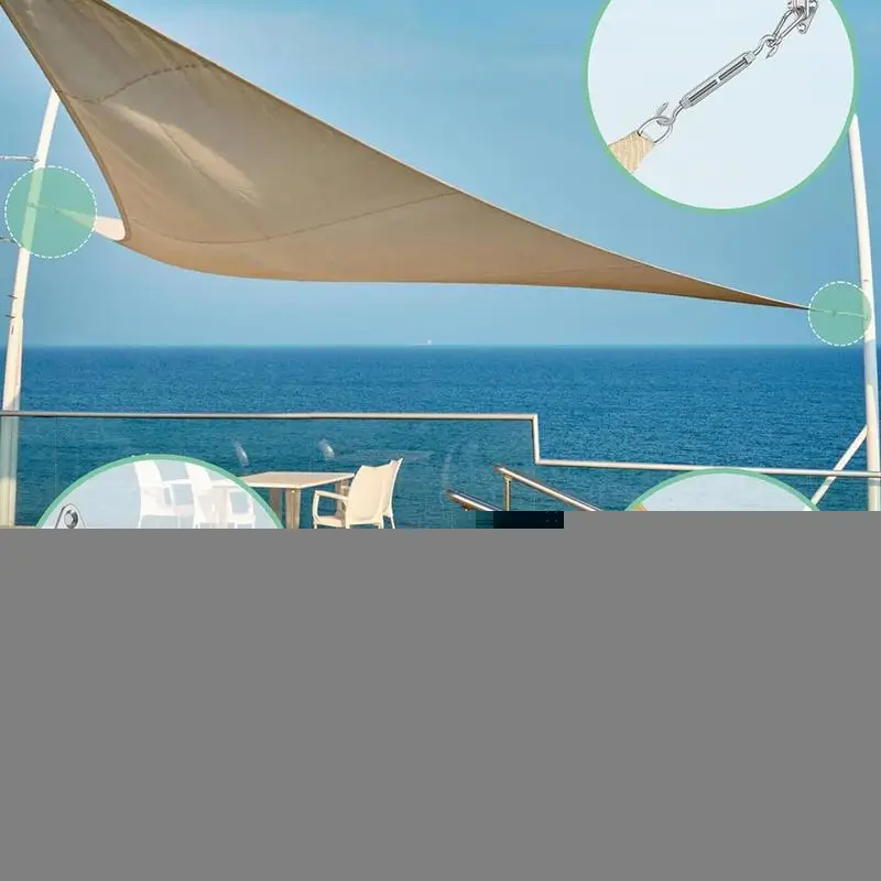

Sun Shade Sail Hardware Outdoor Shade Sail Stainless Steel Mounting Set Heavy Duty Sun Canopy Installation Kit For Patio Leisure
