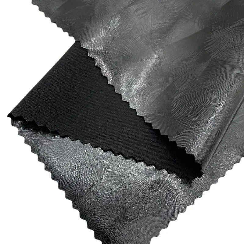 New Four-Sided Knit Bottoming Fabric 0.5m Men's Wear Women's Clothing Children's Wear PU Face Fabric Artificial Leather Clothing