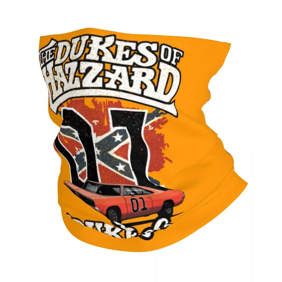 

Dukes Of Hazzard Bandana Neck Gaiter Windproof Face Scarf Cover Women Men General Lees Headband Tube Balaclava
