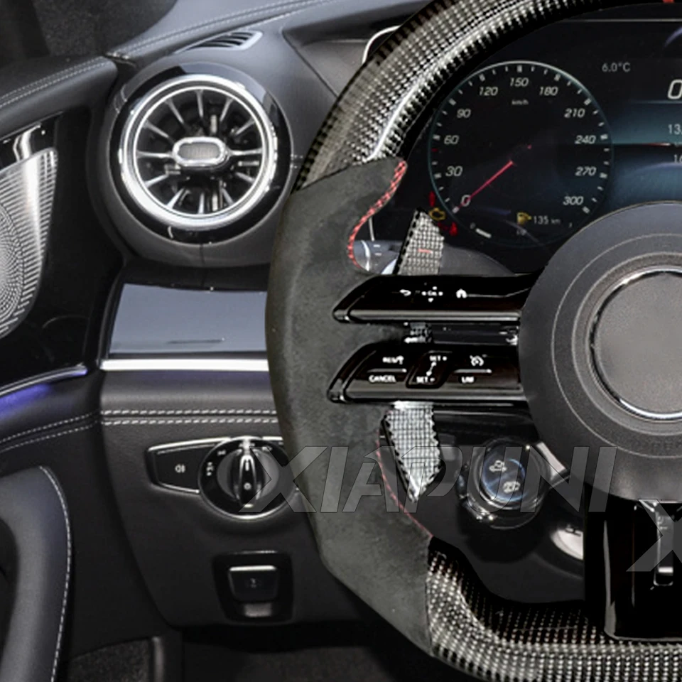 メルセデスベンツ用カーボンファイバーステアリングホイールアーチ