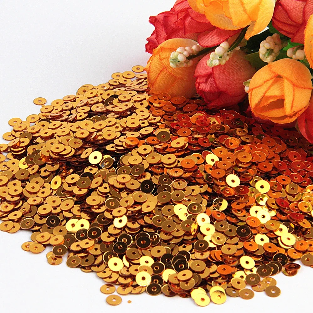 Sparkling Gold Sequin Mix for Crafting and Decoration