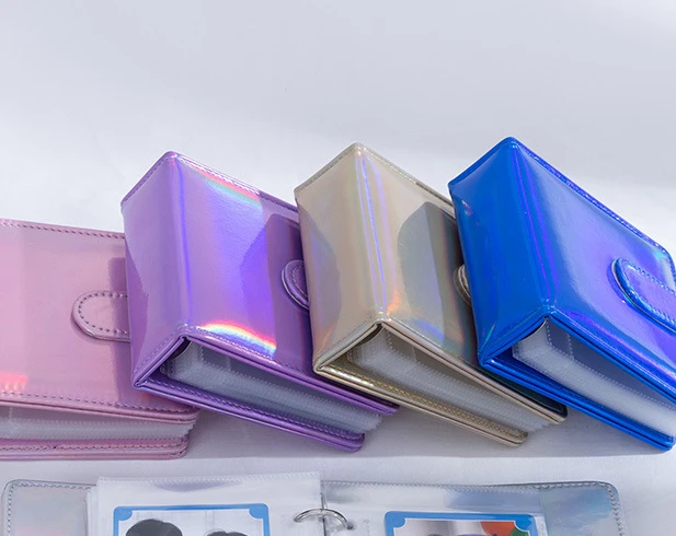 Mini Album Fotografico Laser Piccola Carta Album A Fogli Mobili Idol Collezione Kpop Da 3 Pollici Simpatico Portafoto Interleaf