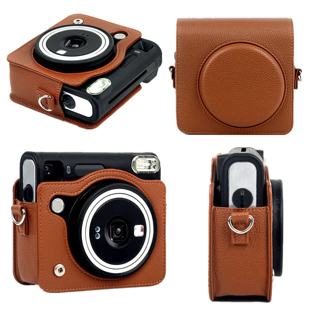 

PU Retro Camera Bag For Fujifilm Instax Square SQ40 Cameras Bags Shockproof Protective Case With Adjustable Shoulder Strap