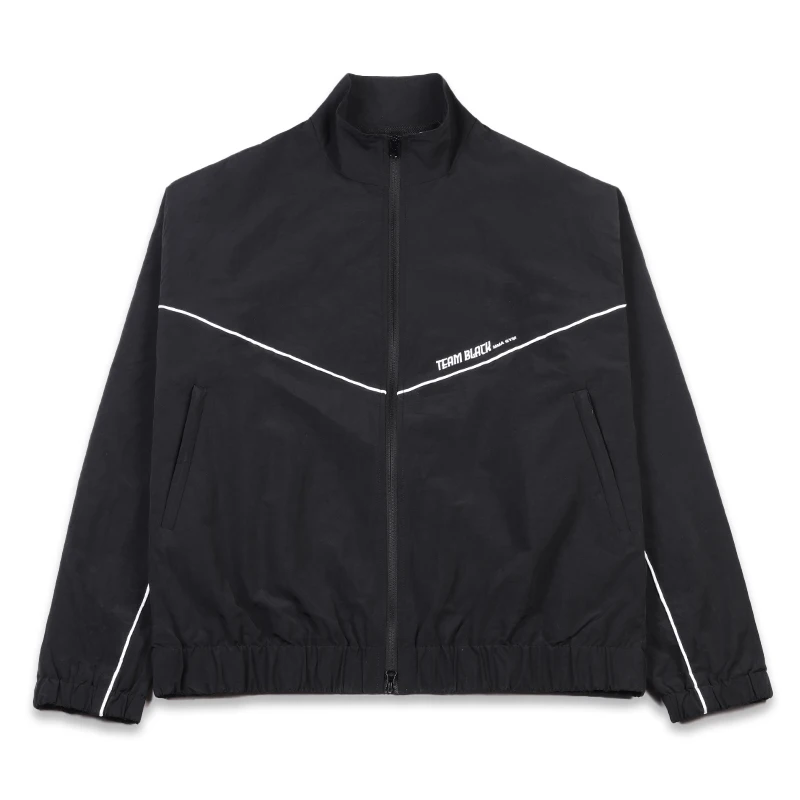 Jinx Team – veste noire unisexe, coupe-vent, manteau de sport pour hommes et femmes, vêtements de sport amples, haut à manches longues brodé, vêtements d'extérieur Y2k