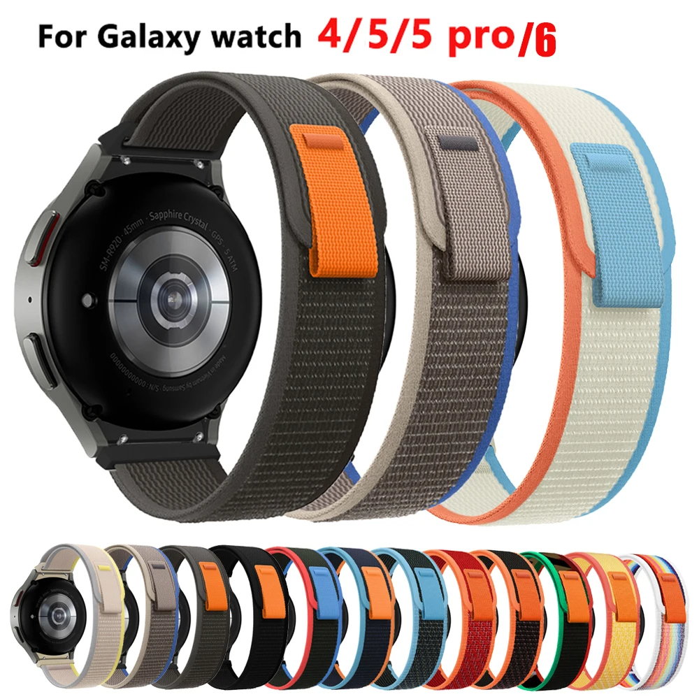 

Ремешок Trail Loop для Samsung Galaxy Watch 6 4 40 мм 44 мм, браслет для Galaxy Watch 5 pro 40 мм 44 мм 45 мм Watch 4 Classic 42 мм