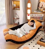 Stylish Banana Rocking Chair in Solid Wood Comfort and Relaxation Vintage Retro Shake Lounge Chair with Cozy Features for Home 4