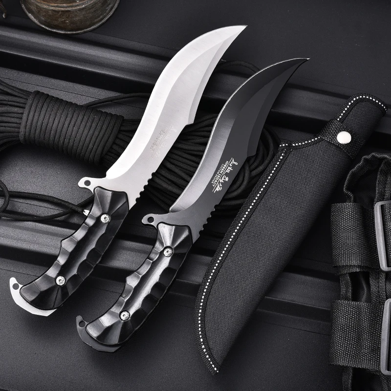 Outdoor Camping Style Portable Knife, Outdoor Straight Knife, Outdoor Knife, High Hardness Stainless Steel Camping Style Knife 4