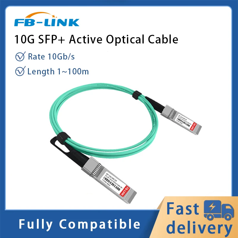 10G AOC Cable SFP+ to SFP+  OM3 1/3/5/7/15/20M  LSZH Active Optical Cable for Mellanox MikroTik Cisco Ethernet switch