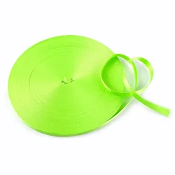 Versatile Nylon Ribbon Webbing for Crafting and Decoration - 45 Meters (FluorescentGreen)