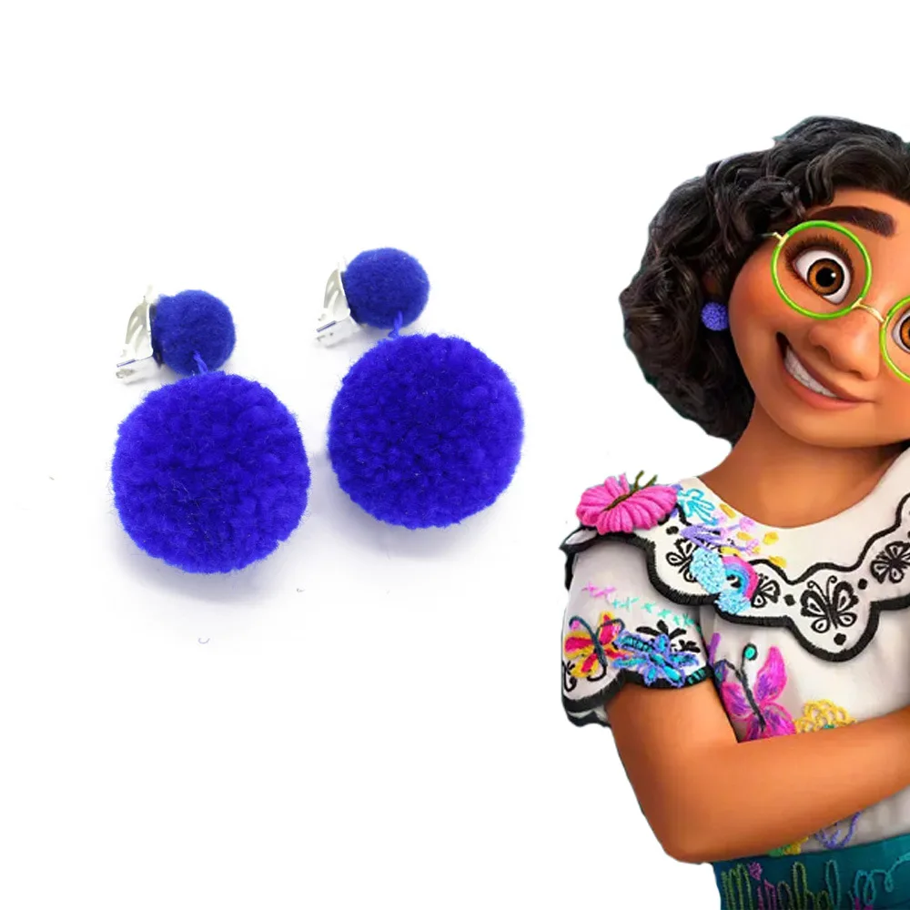 Disney Mirabelle Encanto Same Ear Clips Anime Magic Full House Cospaly Decoration Girl Kids Gift Women Earrings No Punching