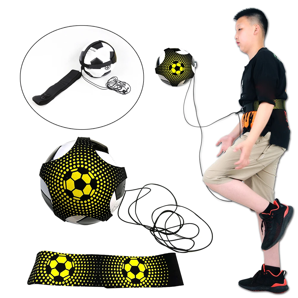 Football Kick Trainer Adjustable Football Kick Throw Trainer Wear Resistant Solo Practice Training Belt for Soccer Ball Practice