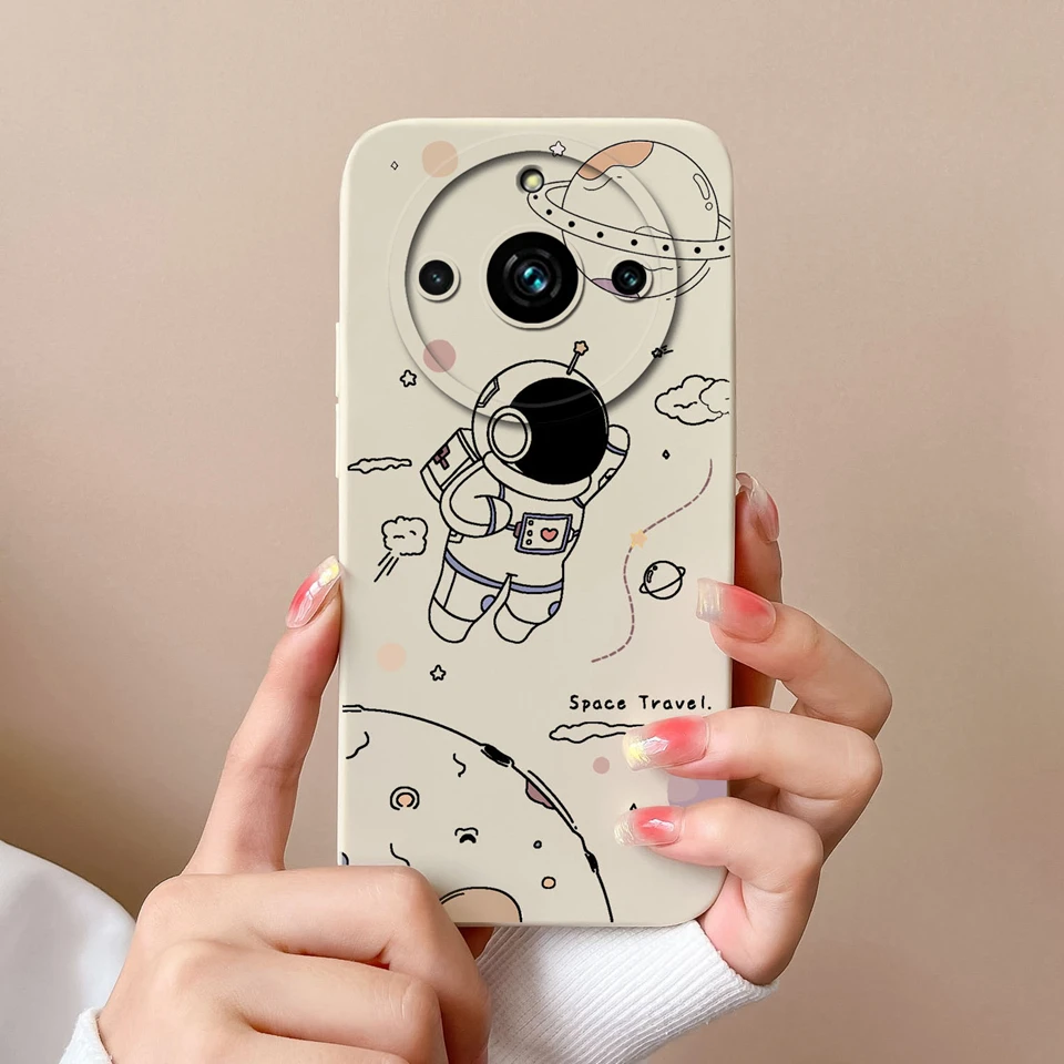 Cute Cactus Astronaut Soft Silicone Shockproof Case - Drop-Resistant