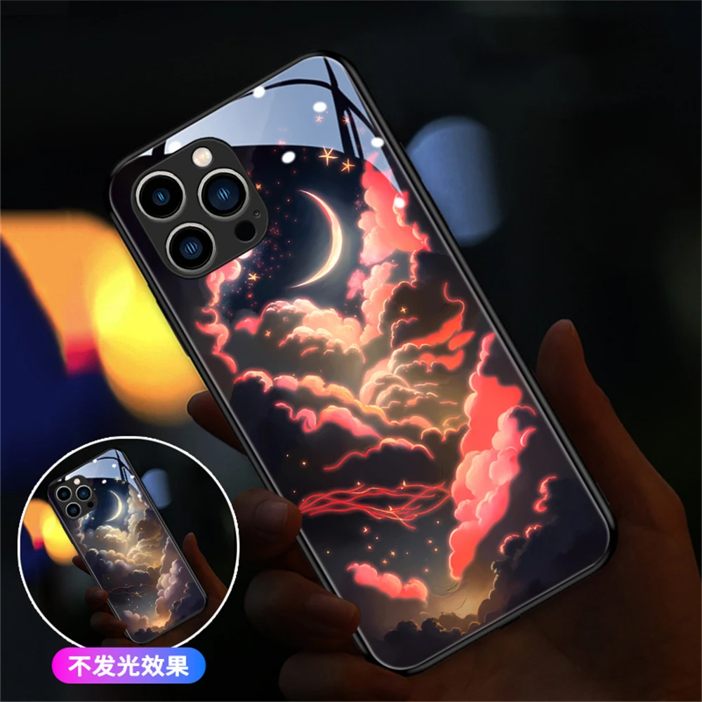 Punk-Design Leuchtende LED-Anrufleuchte Blitzende Handyhülle für iPhone Air 17 16 E 15 14 13 12 11 Pro Max – Detail 23