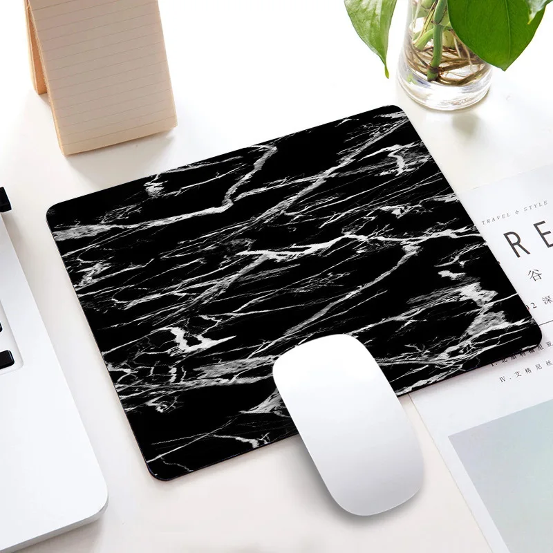 Nordic Marble Mousepad Laptop Gaming Computer Mouse Pad Wrist Rests Table Mat Costers Desk Organizer Home Office Supplies mouse pad coaster