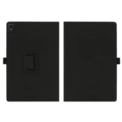 Premium PU Leather Folding Stand Case with Magnetic Cover and Hand Strap for NXTPAPER 12 Pro (Black)