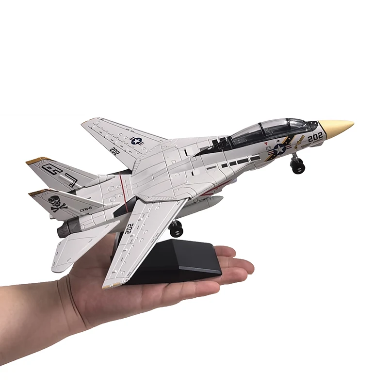 DIY US F-22 F14 B2 Bausteine Raptor Stealth-Kampfflugzeug Modell Kreative Militär-Serie Deko Zusammengebaute Spielzeuge Jungen Geschenke – Detail 11