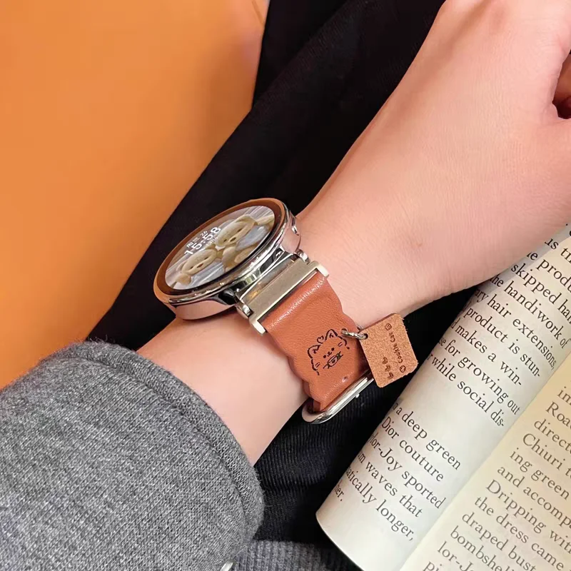 Cartoon Band Leather Loop 20MM Sport Bracelet Strap
