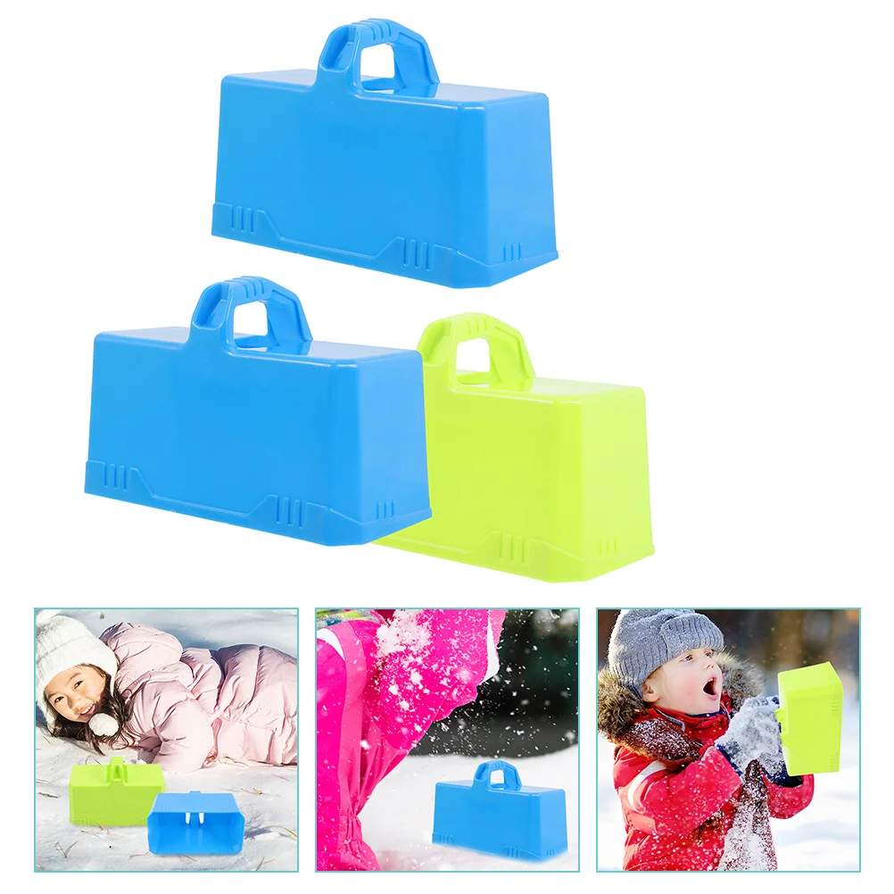 

3Pcs Game Snow Blocks Molds Portable Snow Toys Playing Snow Blocks Makers Snow Toys for Kids