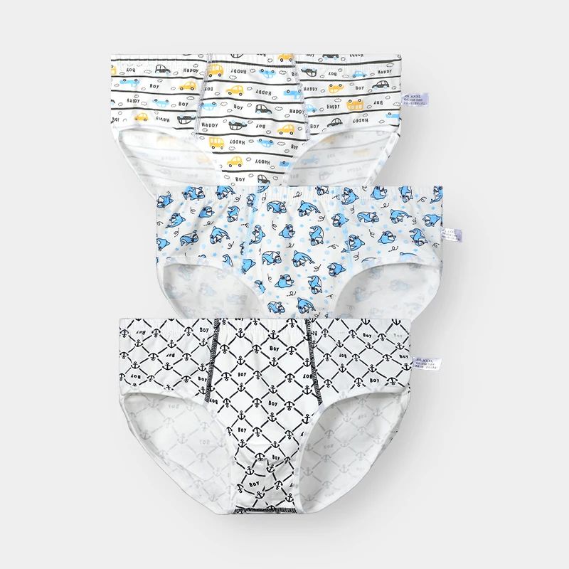 4 pezzi di biancheria intima di cotone per bambini, pantaloni piatti per ragazzi e neonati, stile estivo sottile senza pp, ragazzi piccoli e bambini medi - immagine 4
