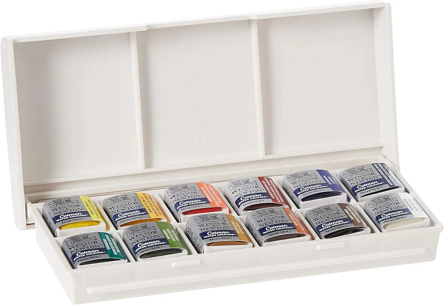 Winsor&Newton Cotman Portable Travel 12 Half Pans Color Solid Watercolor Paint Sketchers' Palette Watercolor Painting Brush watercolor painting set watercolor paint watercolor pigment