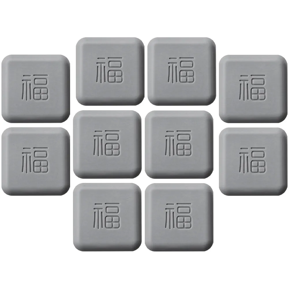 10Pcs 도어 핸들 벽 보호대 냉장고 문 캐비닛 가구 가전 벽용 자체 접착 소음 흡수 범퍼 패드