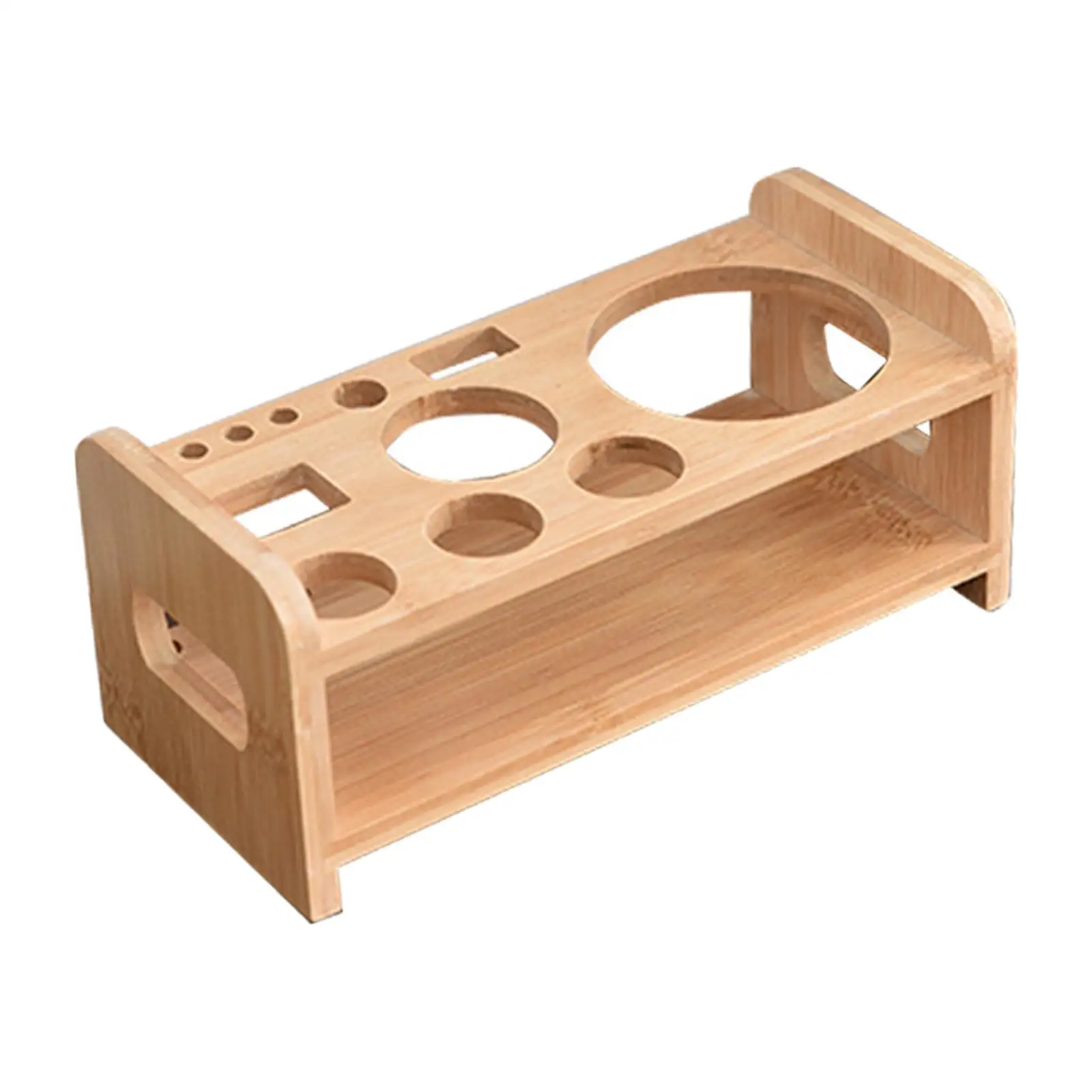 Bartending Tool Stand Wooden Durable Barware Drinkware Set Stable for Bar