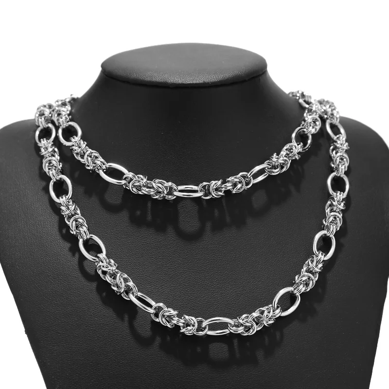 1M 10mm Width Stainless Steel Heavy Multiple Circles Chains Handmade Link Chain For Men DIY Jewelry Necklaces Making Top Quality