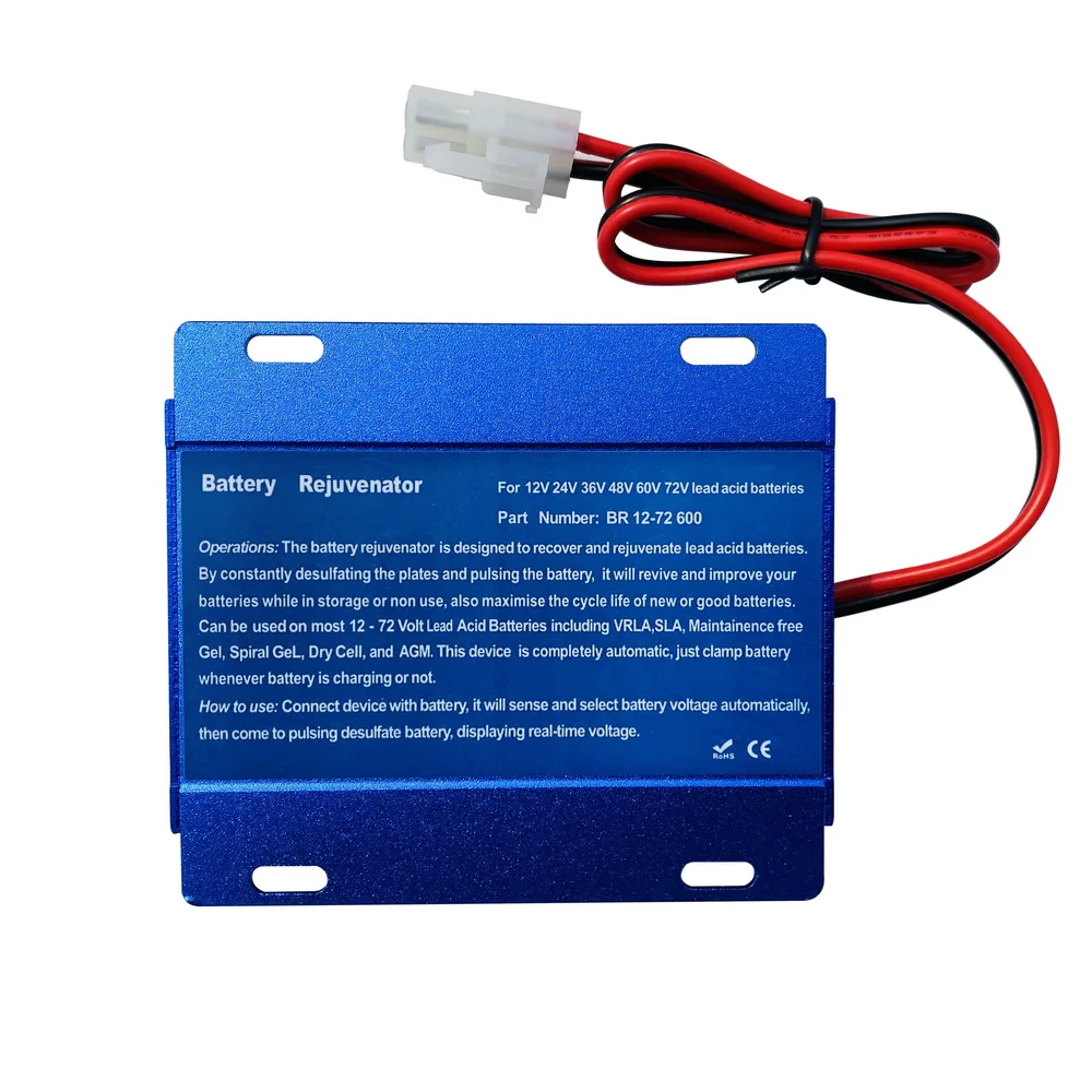 cleanpower Lead Acid Battery Desulfator 12V 24V 36V 48V Battery Regenerator  2A Auto Pulse Desulfator