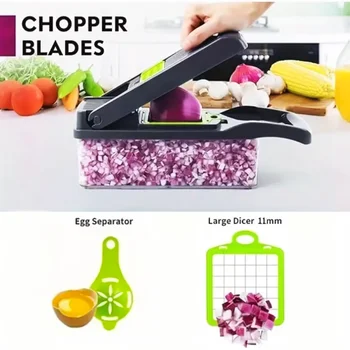 Portable Vegetable Cutter Shredder Multifunctional Slicer Potato Chopper Carrot Grater Reusable Fruit Veggie Cutting Tool 1