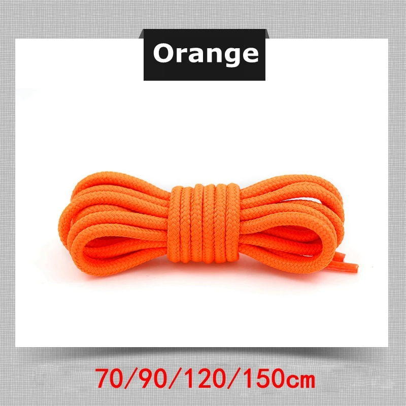 Vibrant Polyester Round Shoelaces for Sneakers and Boots - Multiple Lengths Available