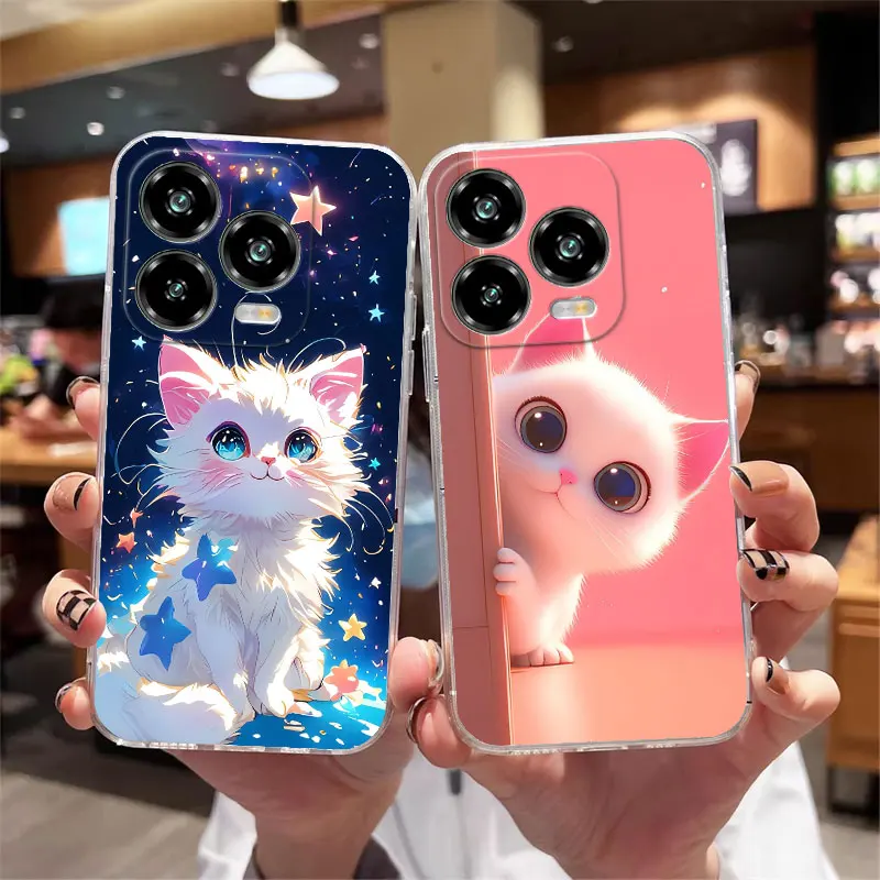Shockproof Clear Soft Silicone Protective Phone Case - Design Back Cover