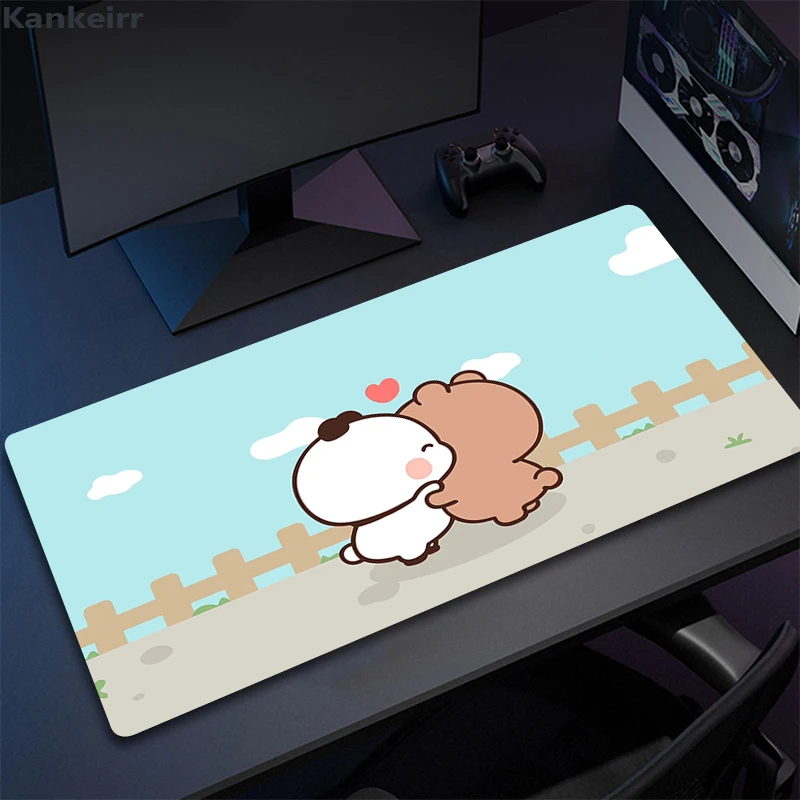 

Large Gamer Mouse Pad Anime Yi Er He Bu Bu Rubber Mausepad Gaming Laptops Pc Accessories Mousepad Deskmat Cute Bear Keyboard Mat