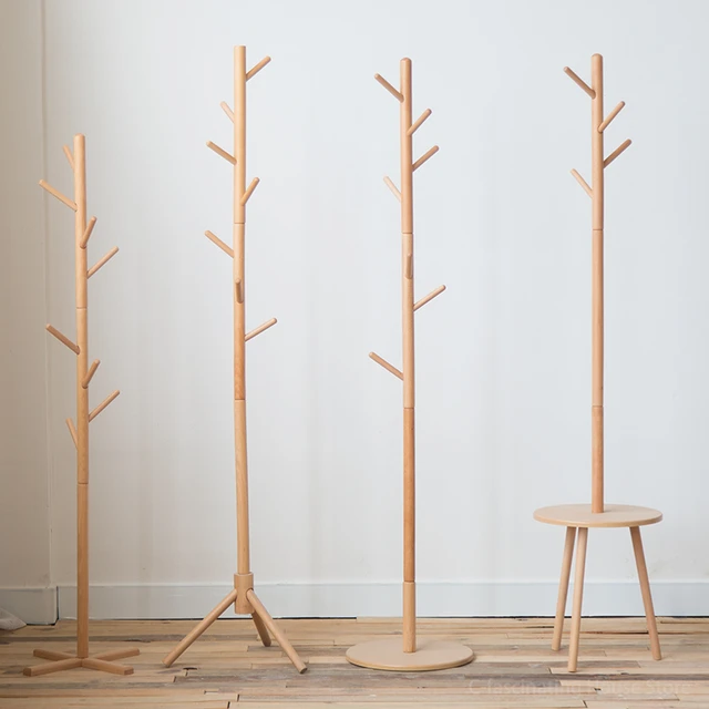 Wooden Clothes Rack Coat Hanger Stand - Wood