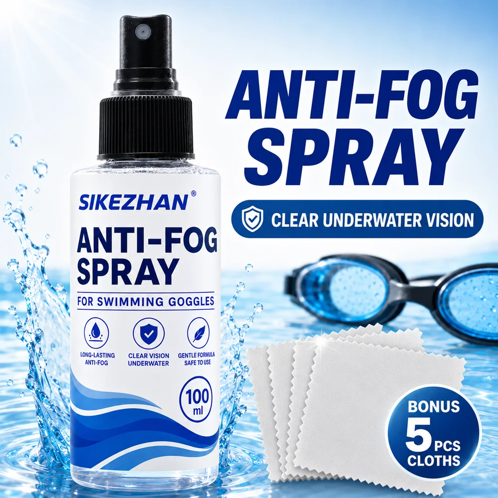 Anti-Fog Spray for Goggles, Glasses, Cameras, Windshields, Telescopes and Bathroom Mirrors, Long-Lasting Clear Vision Protection