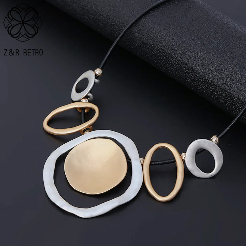 Vintage Statement Necklace Goth Chains Around Neck Chokers