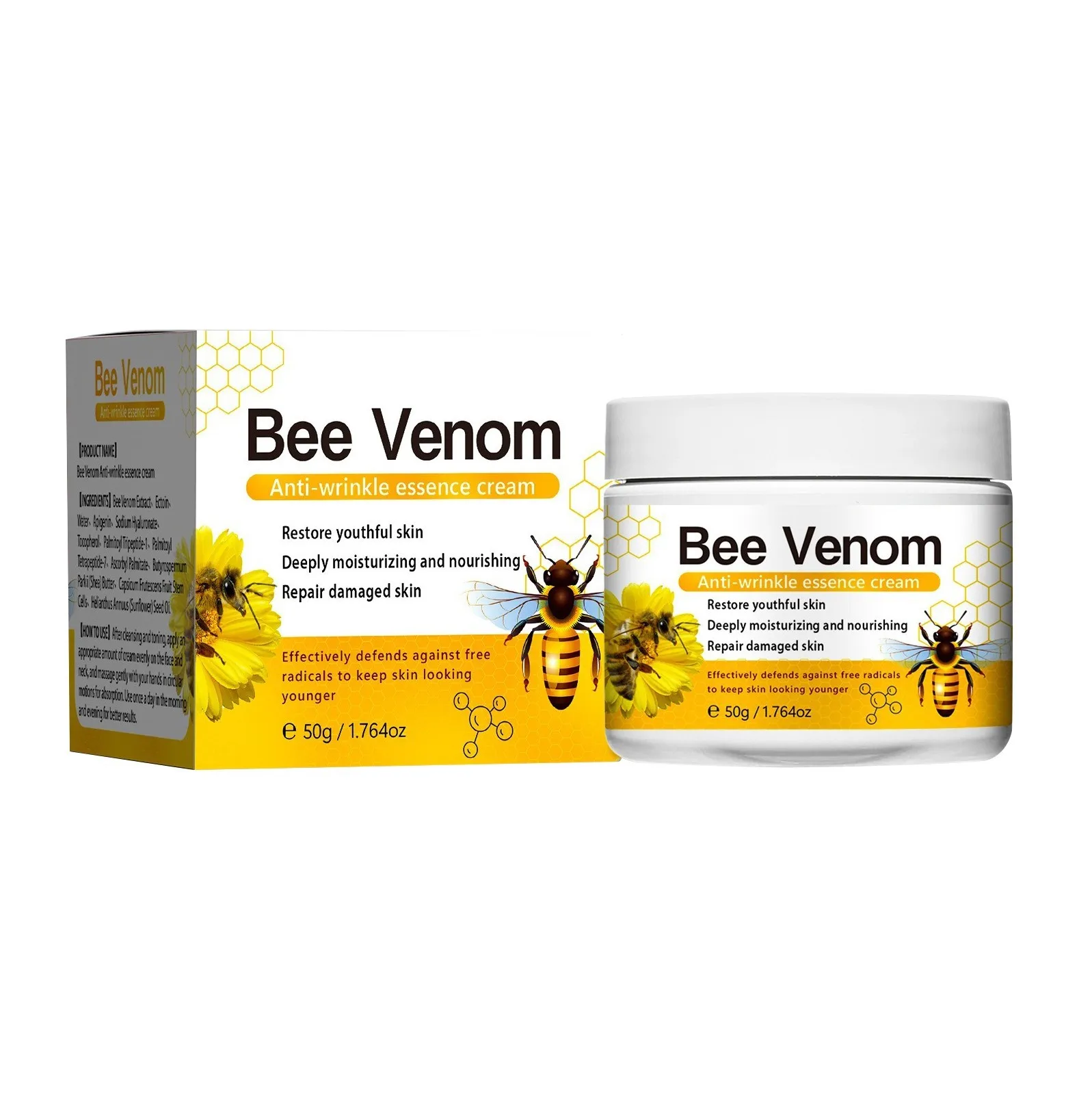 Bee Moisturizing Anti-wrinkle Bee Anti-wrinkle Anti-wrinkle Moisturizing Intensive Facial Suitable For All Skin Types 50ML