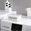 Sheets With Box Laundry Dispenser Lid Dryer Fabric Room Acrylic Softener Organizer Clear Storage Tissue 5