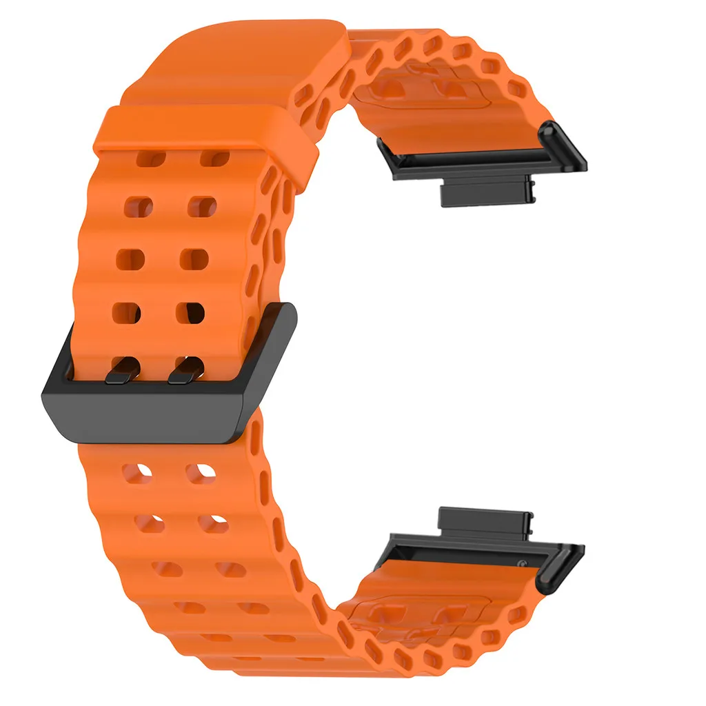 Silicone Two-Tone Breathable Sport Wristband Strap