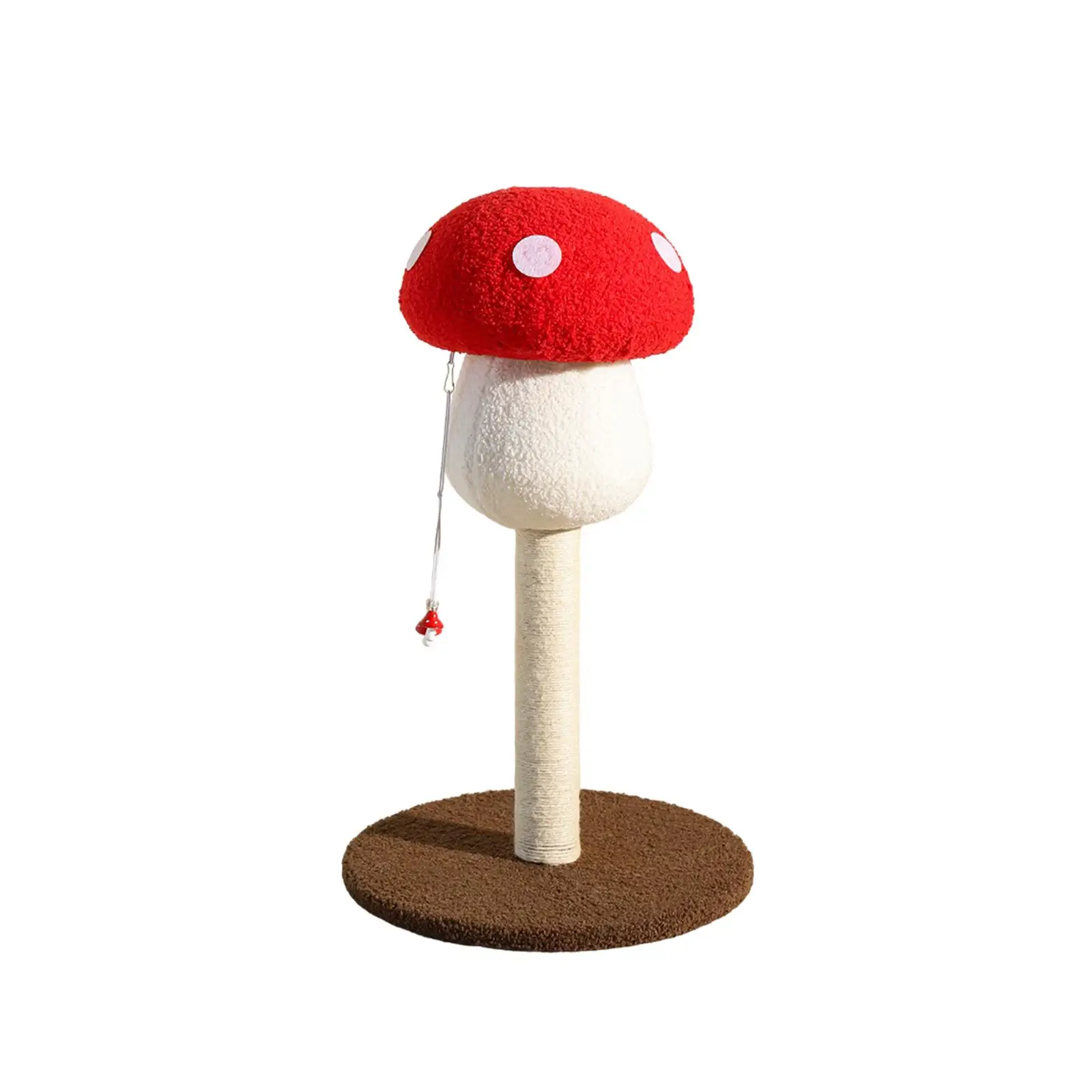 Mushroom Scratch Post, Cat Scratcher Cute, Sisal Covered Scratchi Pole, Mushroom Post for Indoor Cats