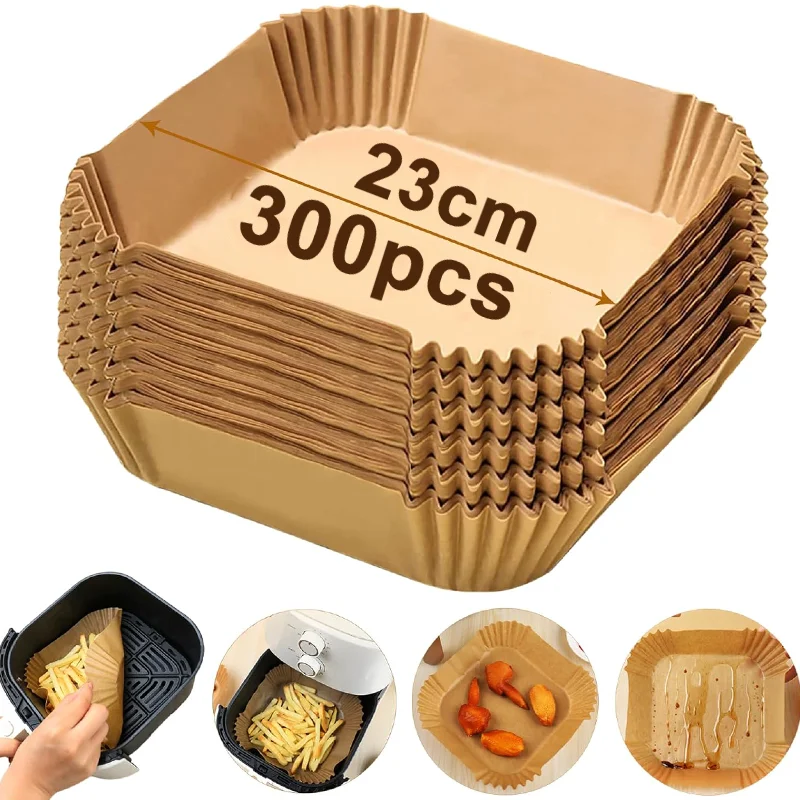 Air fryer Baking Paper for Barbecue Plate Round Oven Pan Pad 16-23cm Disposable Liner 50-300Pcs