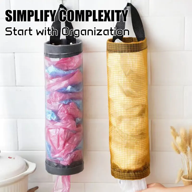 Wall-Mounted Kitchen Waste Bag Organizer