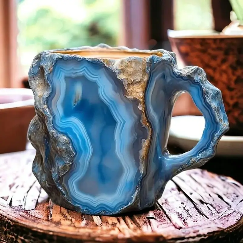 Mineral Crystal Coffee Mugs Resin Cups Milk Cups Home Furnishings Holiday Gifts coffee cup glass coffee mug ceramic coffee cup