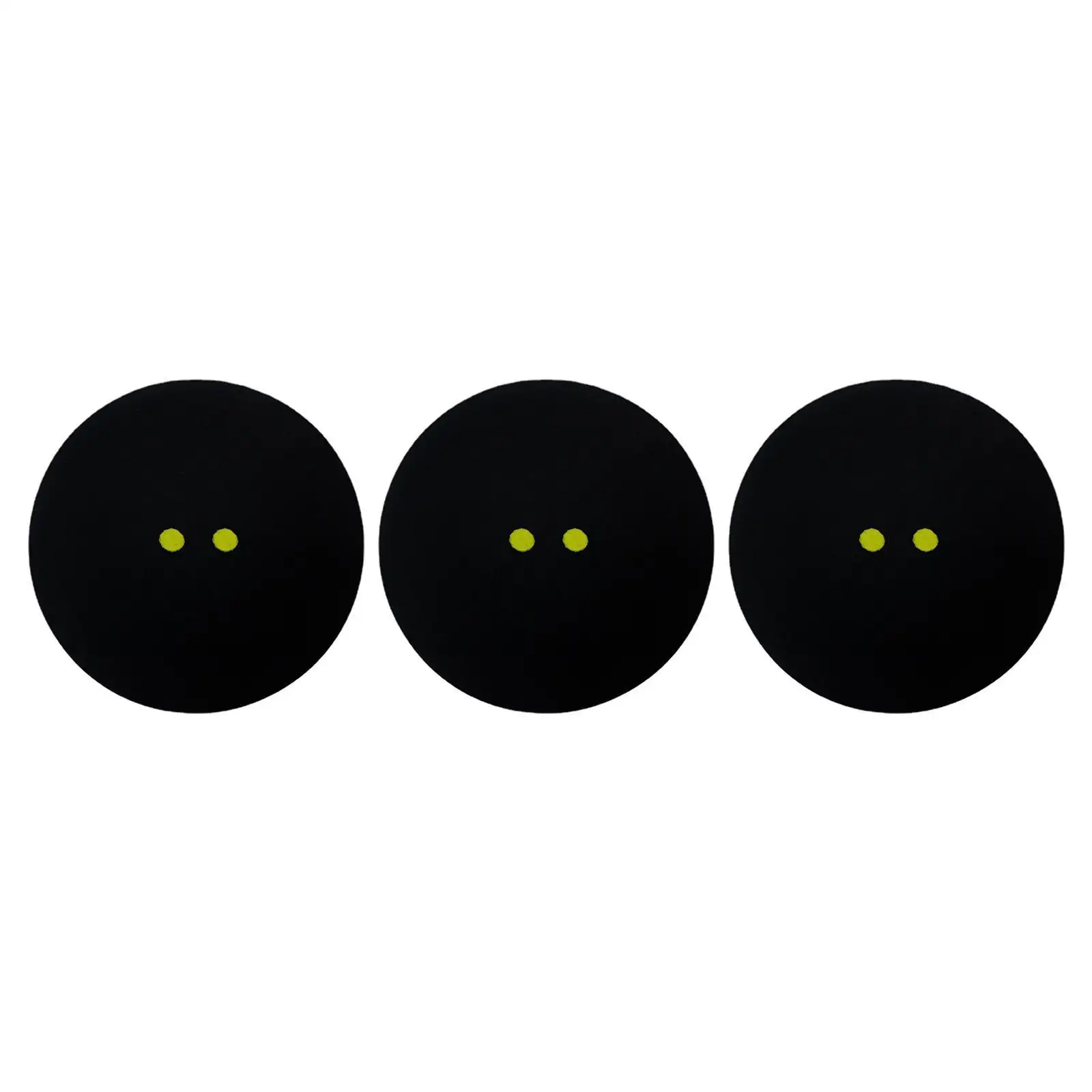 3Pcs Double Yellow Dot Squash Balls Lightweight Gear Training Squash Balls for Club Games Squash Racket Balls Competition Sports 3Pcs Double Yellow Dot Squash Balls Lightweight Gear Training Squash Balls for Club Games Squash Racket Balls Competition Sports