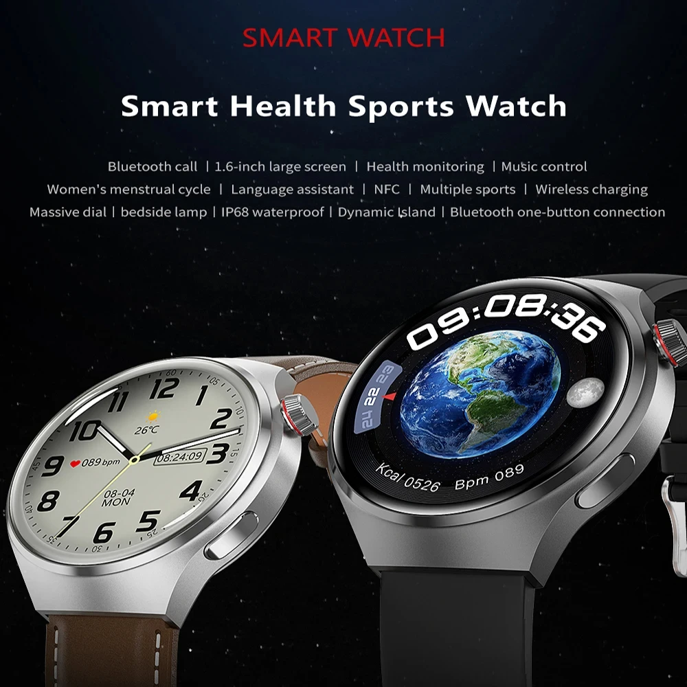 Ʈ ġ GT4 PRO  NFC GPS , AMOLED 360*360 ȭ ȭ ɹڼ  ȭ Ʈ ġ, IP68