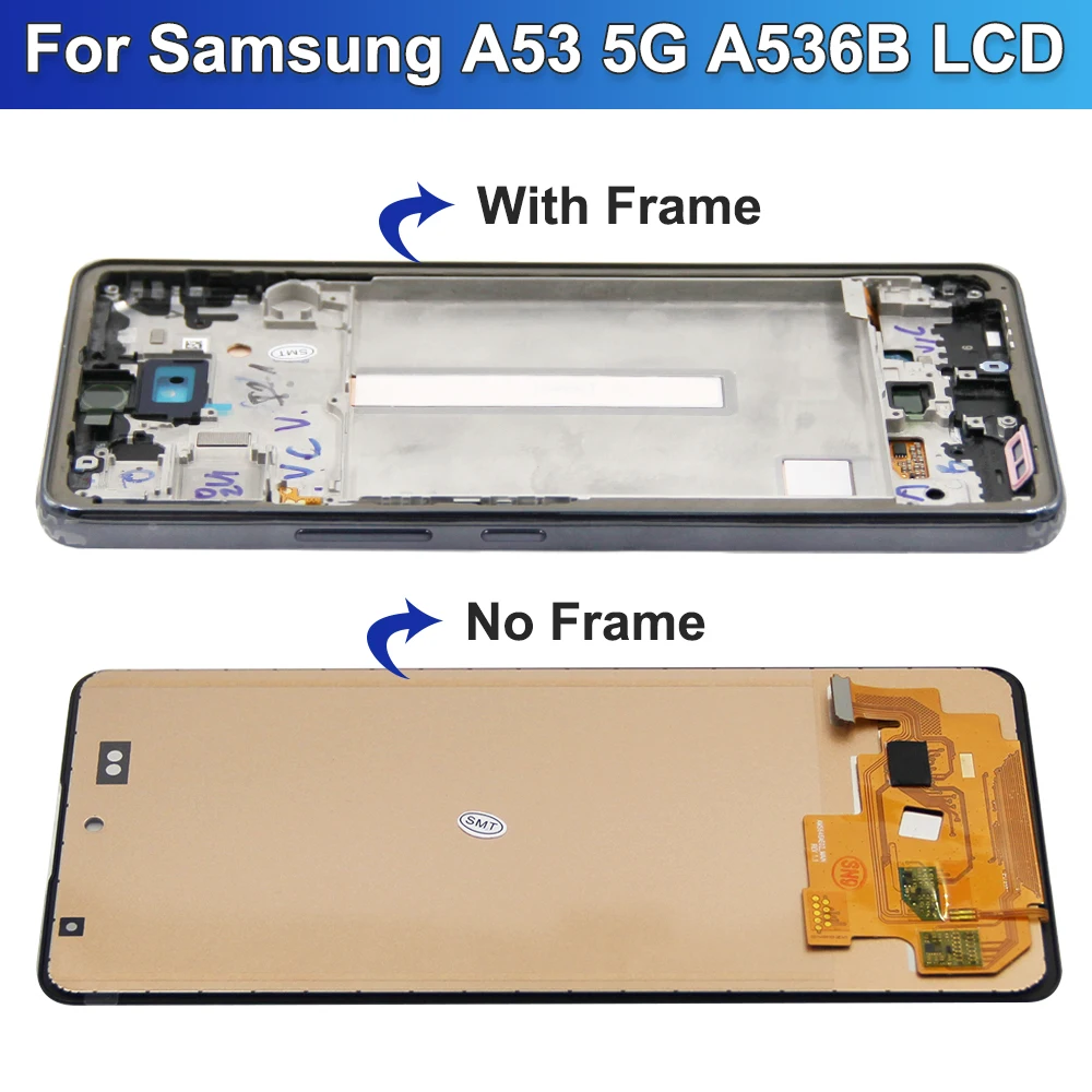 100% ׽Ʈ Ϸ LCD ÷ ġ ũ,  Ÿ   ǰ, Ｚ A53 5G A536B A536U  A536