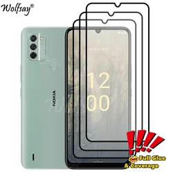 Full Cover Whole Glue Tempered Glass Screen Protector - 1PC Tempered Glass (For Nokia X30 5G)