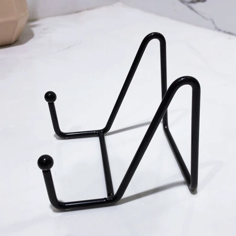 Iron Art Magazine Display Stand Dish Rack Plate Bowl Picture Frame Photo Book Pedestal Holder Storage Ornaments Home Decor