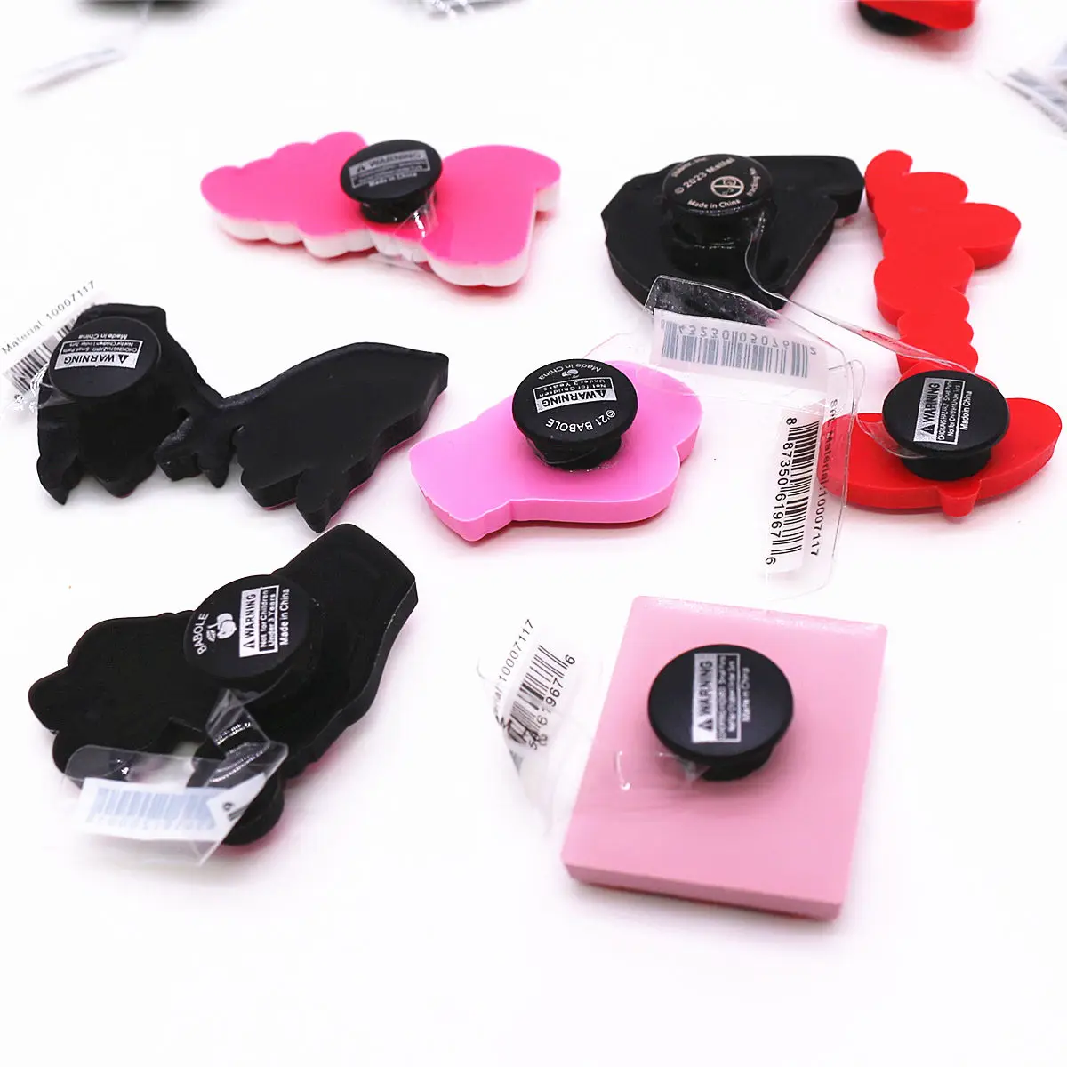 Shoelace Charm Shoe Accessories Shoe Clips - Red and Pink Lips
