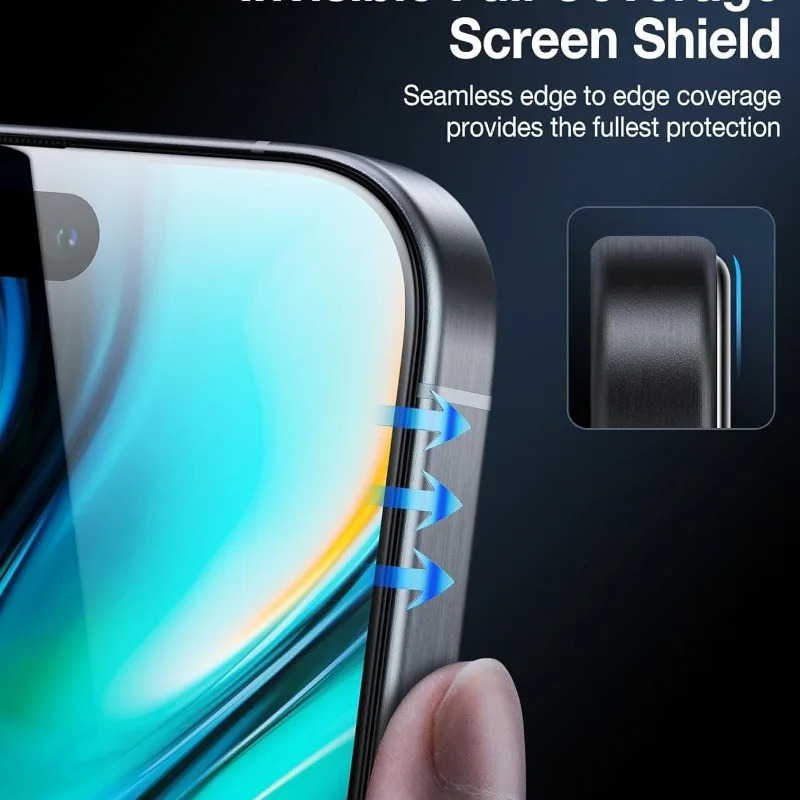 Premium 2-Pack Anti-Spy Tempered Glass Screen Protector with Privacy Filter & Scratch Resistance