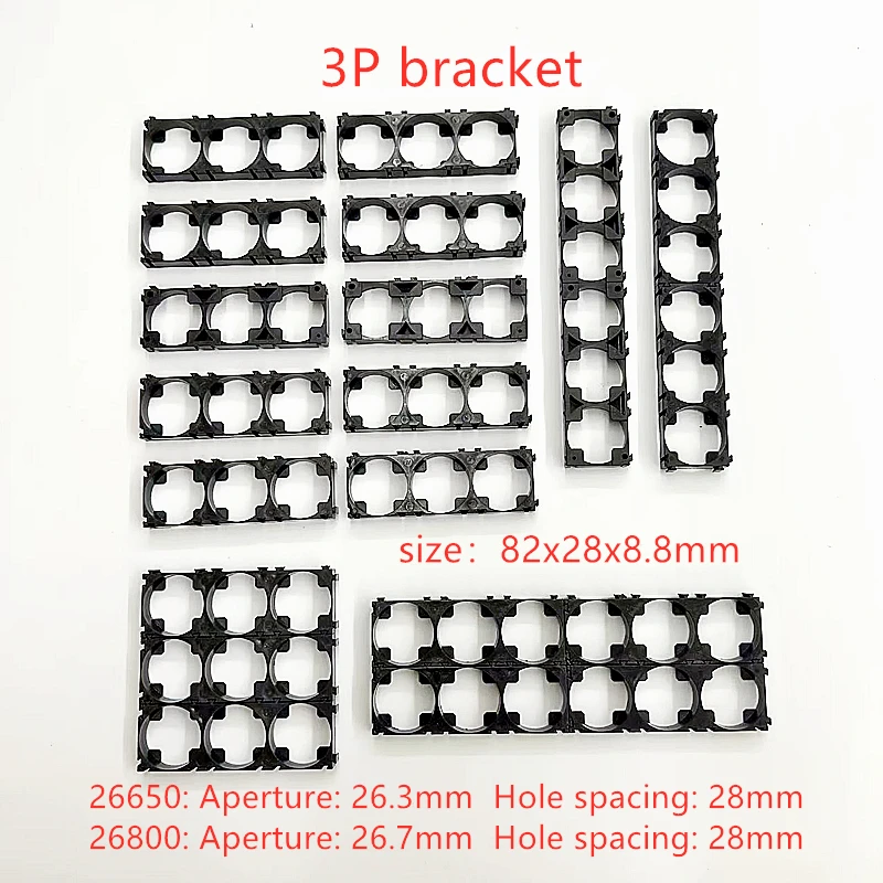 Battery holder 10/20/50PCS 26650 26700 26800 Battery Holder Bracket Lithium battery Plastic bracket fixed bracket DIY battery pack